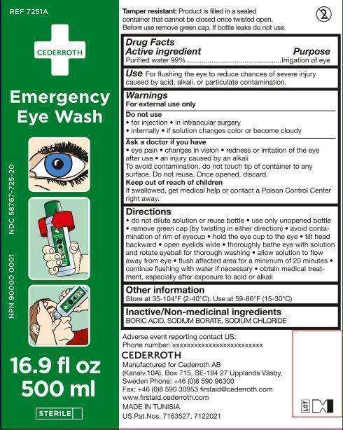 CEDERROTH Emergency Eye Wash